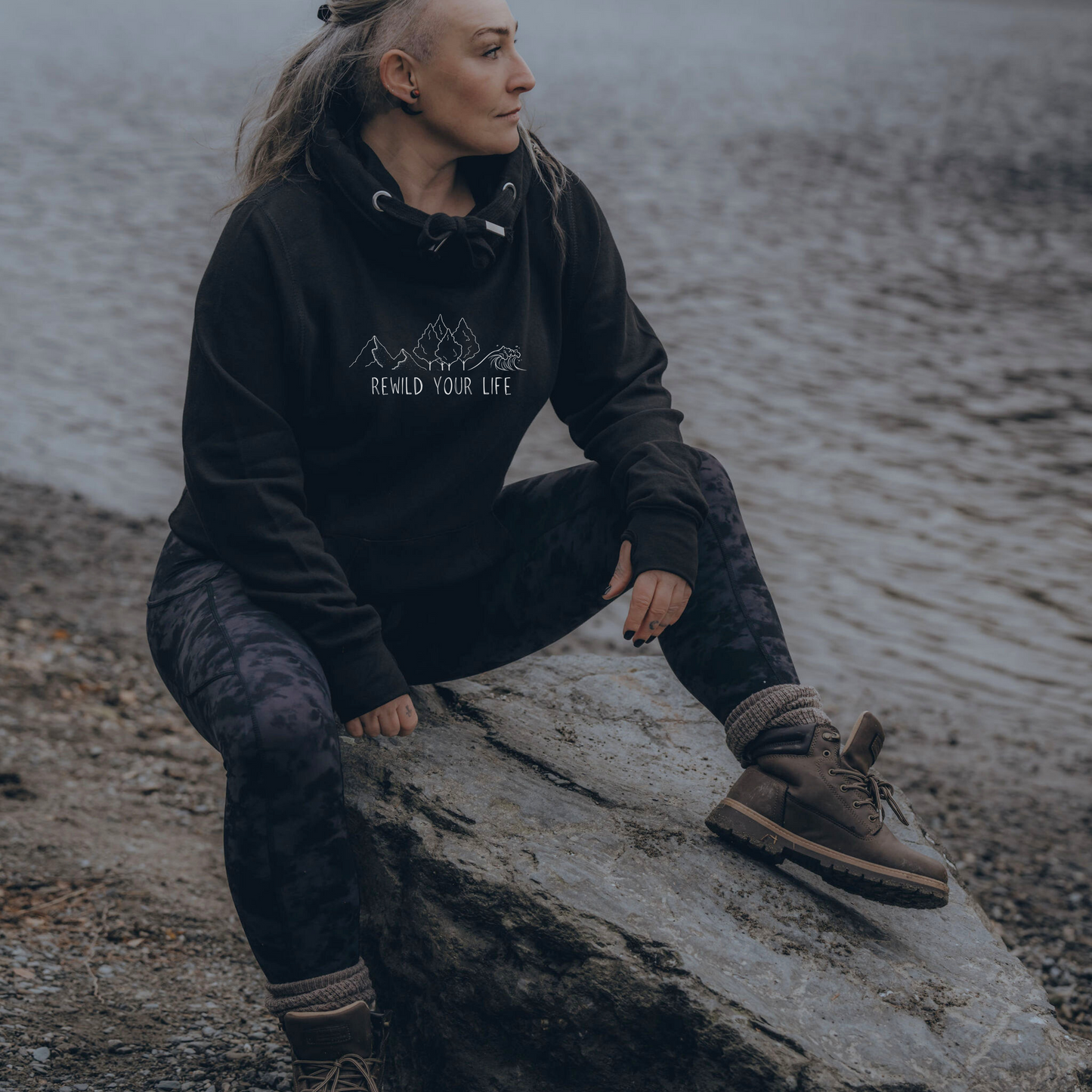 Rewild Your Life Cross Neck Hoodie