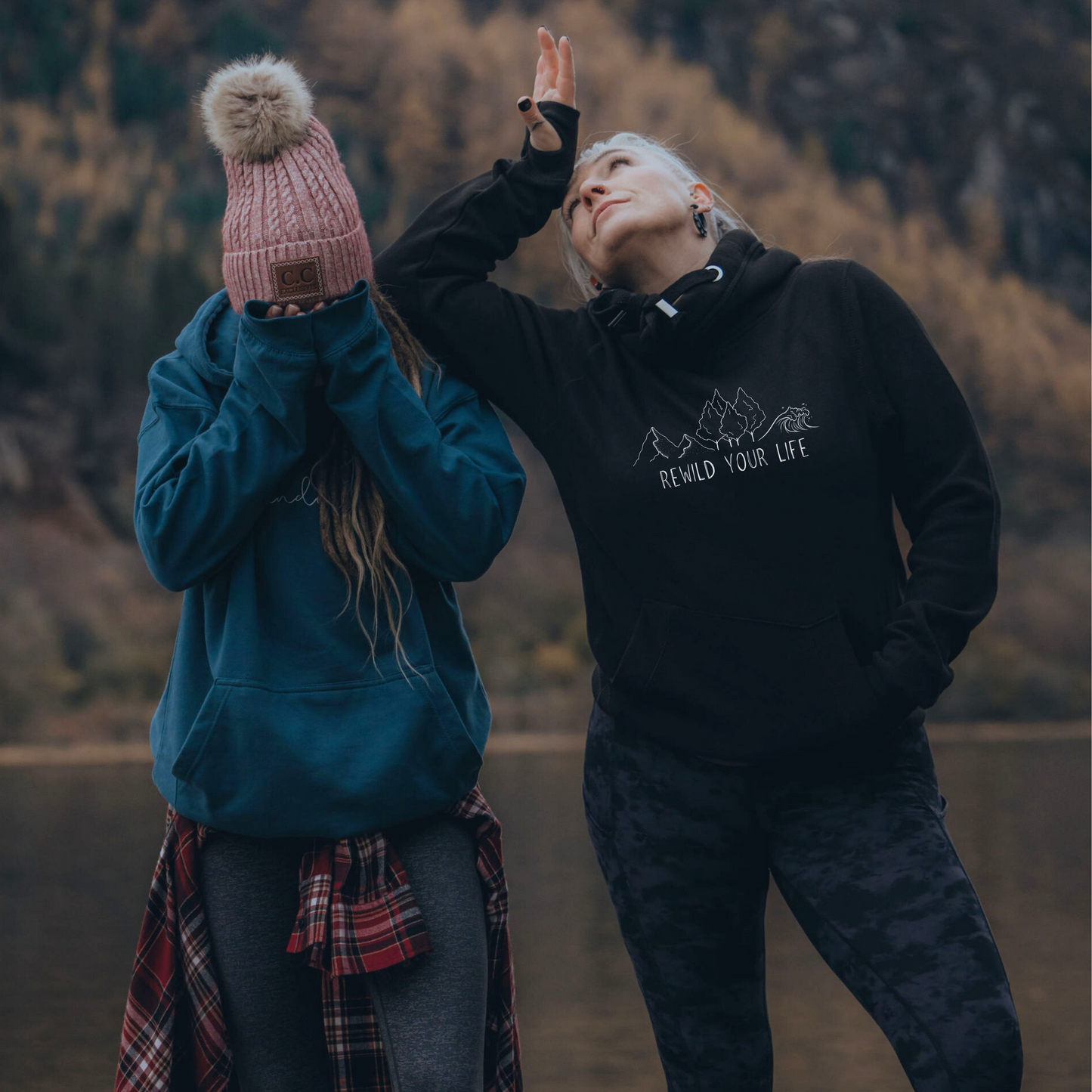 Rewild Your Life Cross Neck Hoodie